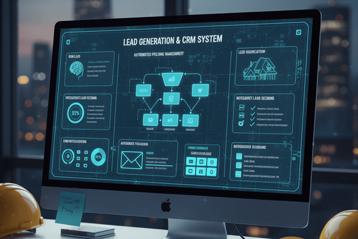 Lead Generation and CRM Dashboard with automated pipeline management
