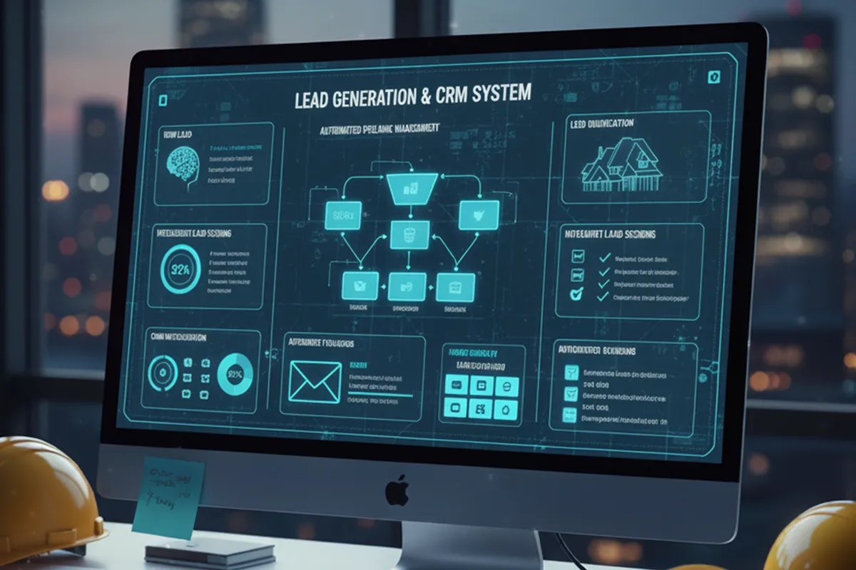 Lead Generation and CRM Dashboard with automated pipeline management
